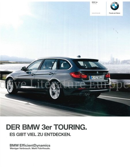 2013 BMW 3 SERIES TOURING BROCHURE GERMAN