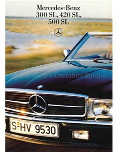 1987 MERCEDES BENZ SL BROCHURE ENGELS