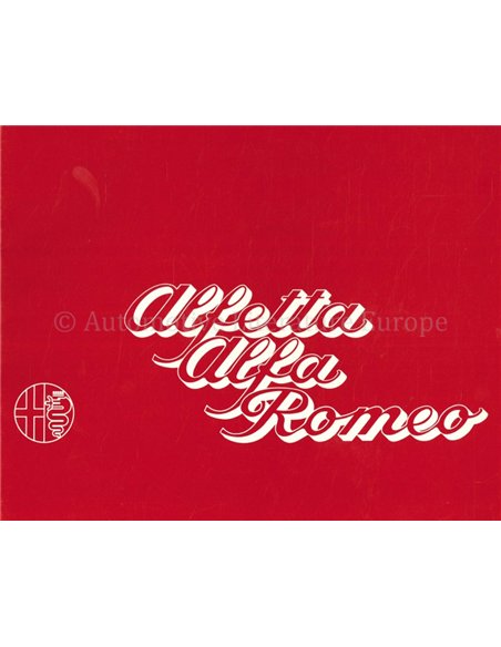 1974 ALFA ROMEO ALFETTA BROCHURE FRENCH