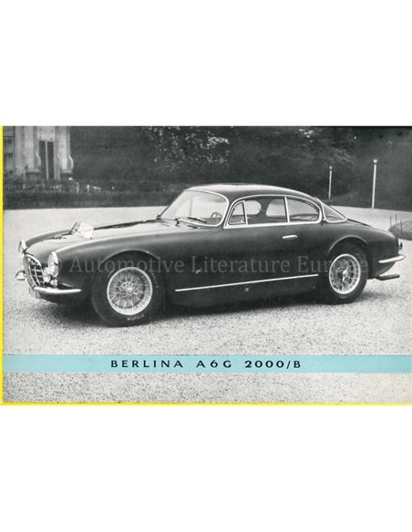 1956 MASERATI A6G 2000 GT PROSPEKT ITALIENISCH