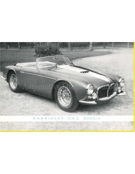 1956 MASERATI A6G 2000 GT PROSPEKT ITALIENISCH