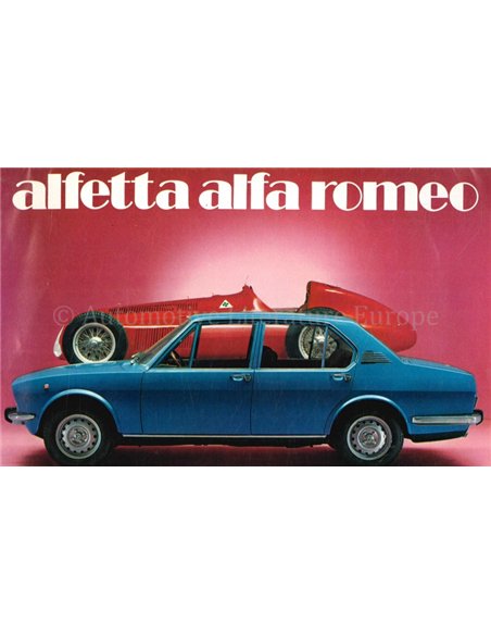 1974 ALFA ROMEO ALFETTA BROCHURE DUTCH