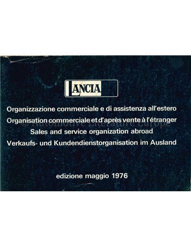 1976 LANCIA SERVICE BETRIEBSANLEITUNG MULTI