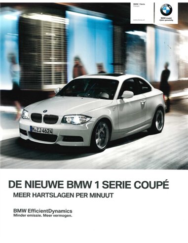 2011 BMW 1 SERIE COUPÉ BROCHURE NEDERLANDS