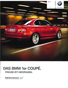 2010 BMW 1 SERIES COUPÉ BROCHURE GERMAN