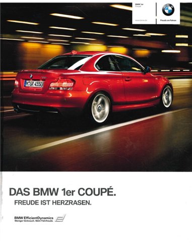2010 BMW 1 SERIES COUPÉ BROCHURE GERMAN