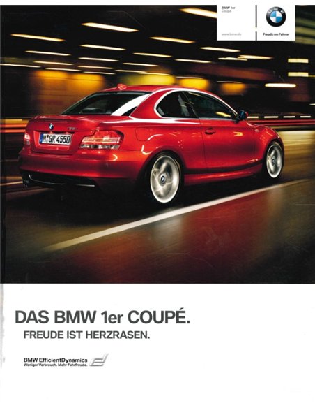 2010 BMW 1 SERIE COUPÉ BROCHURE DUITS