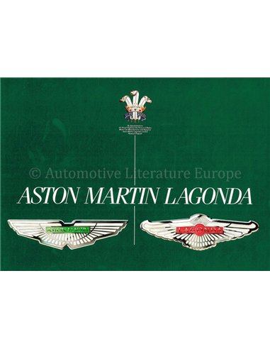 1995 ASTON MARTIN PROGRAMM PROSPEKT ENGLISCH