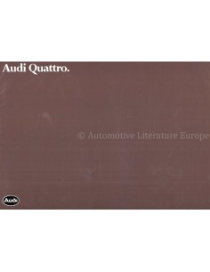 1981 AUDI QUATTRO PROSPEKT DEUTSCH
