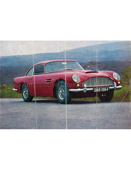 1965 ASTON MARTIN DB5 BROCHURE ENGELS