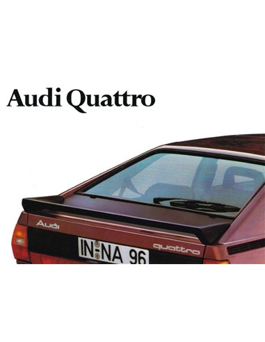 1981 AUDI QUATTRO PROSPEKT DEUTSCH