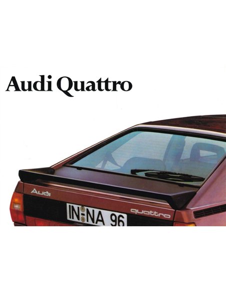1981 AUDI QUATTRO PROSPEKT DEUTSCH