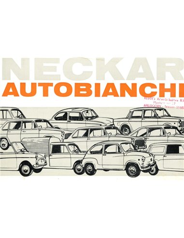 1966 NECKAR AUTOBIANCHI PROGRAMM PROSPEKT NIEDERLÄNDISCH