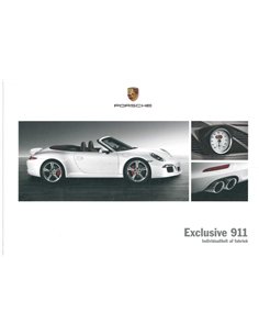 2013 PORSCHE 911 EXCLUSIVE CARRERA HARDCOVER PROSPEKT NIEDERLÄNDISCH