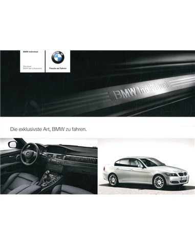 2009 BMW 3ER INDIVIDUAL PROSPEKT DEUTSCH