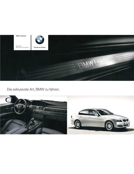 2009 BMW 3ER INDIVIDUAL PROSPEKT DEUTSCH