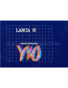 1989 LANCIA Y10 INSTRUCTIEBOEKJE NEDERLANDS
