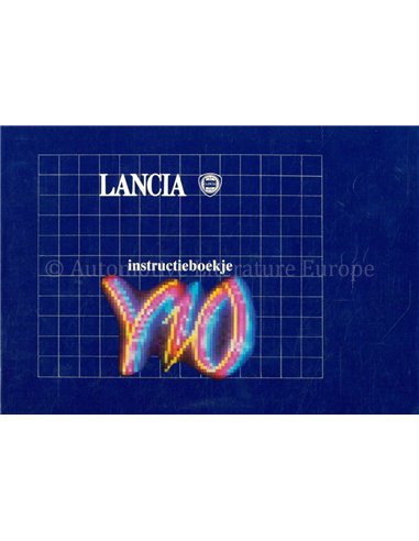 1989 LANCIA Y10 INSTRUCTIEBOEKJE NEDERLANDS