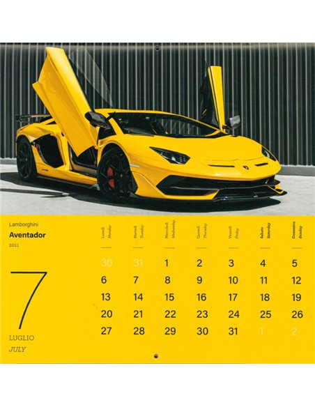 2026 SUPERCARS KALENDER ITALIENISCH ENGLISCH