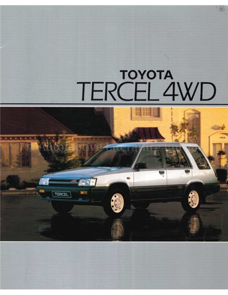 1988 TOYOTA TERCEL BROCHURE NEDERLANDS