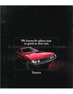 1972 TOYOTA PROGRAMM PROSPEKT ENGLISCH (USA)