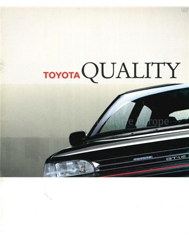 1988 TOYOTA PRORAMMA BROCHURE NEDERLANDS