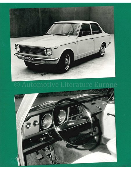1968 TOYOTA COROLLA 1100 SPRINTER PRESSEMAPPE NIEDERLÄNDISCH
