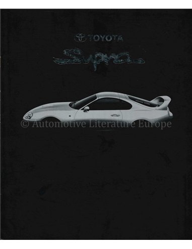 1993 TOYOTA SUPRA BROCHURE NEDERLANDS
