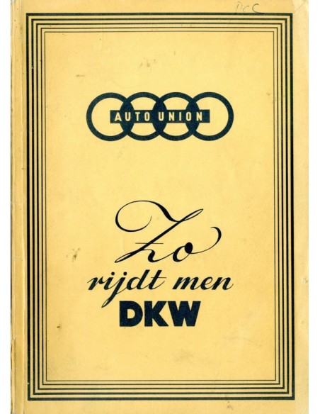 1958 DKW 3-6 INSTRUCTIEBOEKJE NEDERLANDS