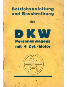 1930 DKW 4-8 INSTRUCTIEBOEKJE NEDERLANDS