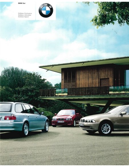 2002 BMW 5 SERIES EXCLUSIVE | LIFESTYLE | SPORT BROCHURE GERMAN