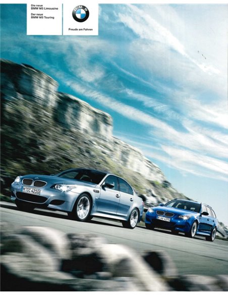 2007 BMW M5 BROCHURE DUITS
