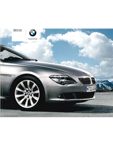 2009 BMW 6 SERIES COUPÉ | CABRIOLET BROCHURE DUITS