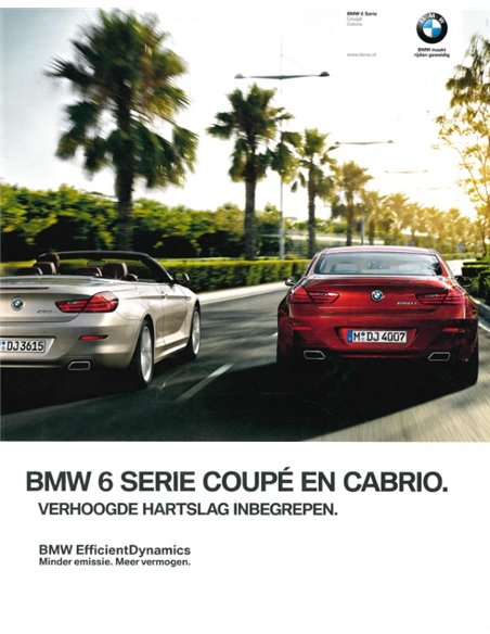 2014 BMW 6 SERIE COUPÉ | CABRIO BROCHURE NEDELANDS