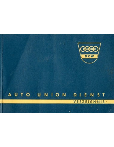 1959 DKW SERVICE EUROPA HANDLEIDING