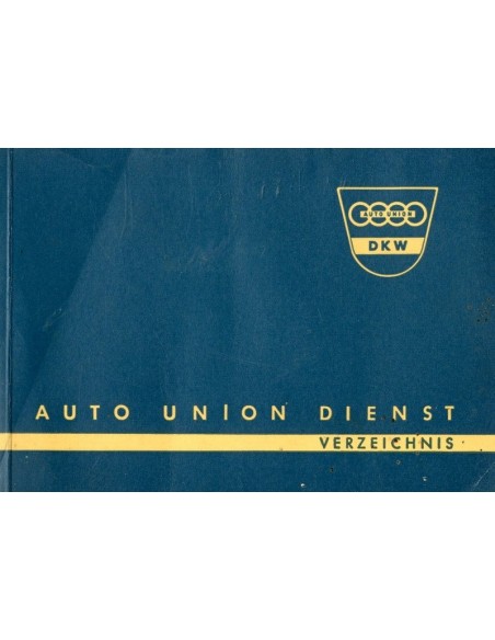 1959 DKW SERVICE EUROPA HANDLEIDING