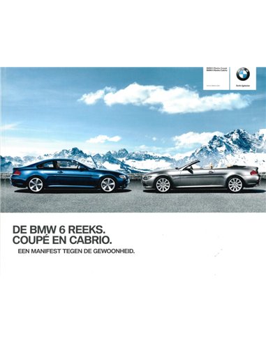 2009 BMW 6 SERIE COUPÉ | CONVERTIBLE BROCHURE DUTCH