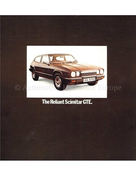 1977 RELIANT SCIMITAR GTE BROCHURE FRANS