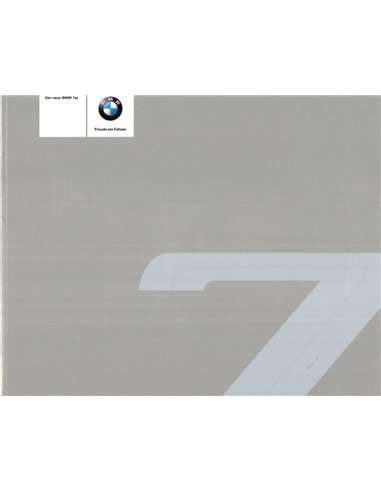 2009 BMW 7 SERIE BROCHURE DUITS