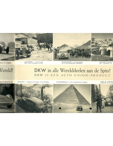 1938 DKW PROGRAMMA BROCHURE NEDERLANDS