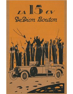 1926 DE DION-BOUTON 15 CV BETRIEBSANLEITUNG FRANZÖSISCH