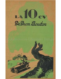 1926 DE DION-BOUTON 10 CV INSTRUCTIEBOEKJE FRANS