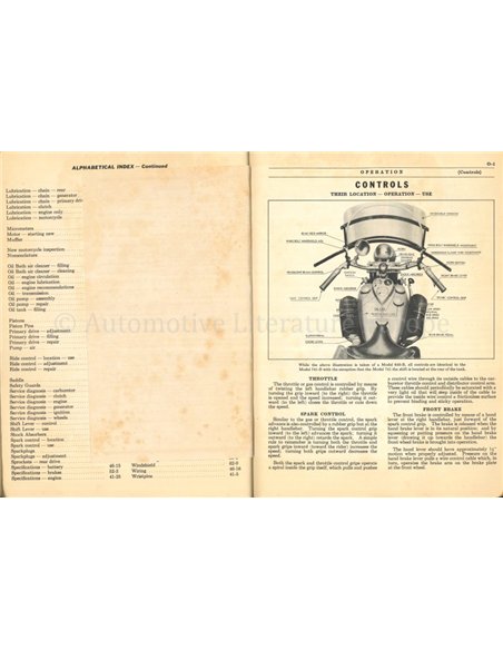 1942 INDIAN SCOUT MODEL 741-B WERKPLAATSHANDBOEK ENGELS