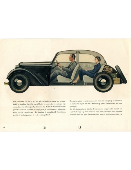 1938 DKW PROGRAMMA BROCHURE NEDERLANDS