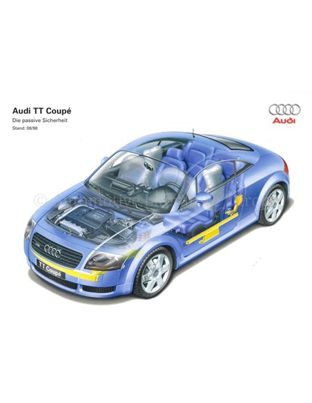 1998 AUDI TT COUPÉ PRESSEMAPPE FRANZÖSISCH