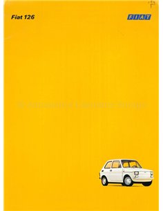 1973 FIAT 126 BROCHURE NEDERLANDS