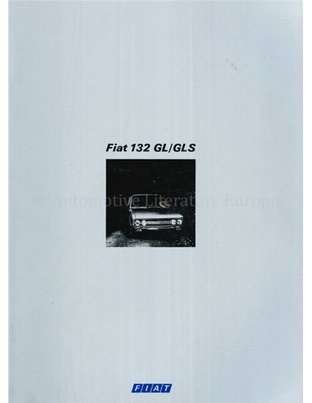 1975 FIAT 132 BROCHURE DUTCH