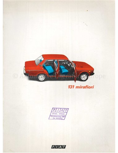 1975 FIAT 131 BROCHURE NEDERLANDS
