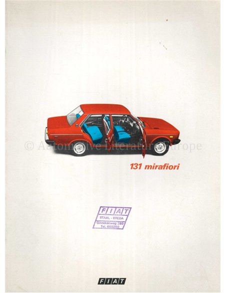 1975 FIAT 131 BROCHURE NEDERLANDS
