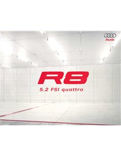 2008 AUDI R8 BROCHURE DUITS